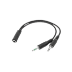 ADAPTADOR AUDIO - 2 SPICA MACHO A 1 SPICA HEMBRA