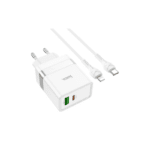CARGADOR HOCO N21 PD30W + QC3.0 + CABLE C A IPHONE