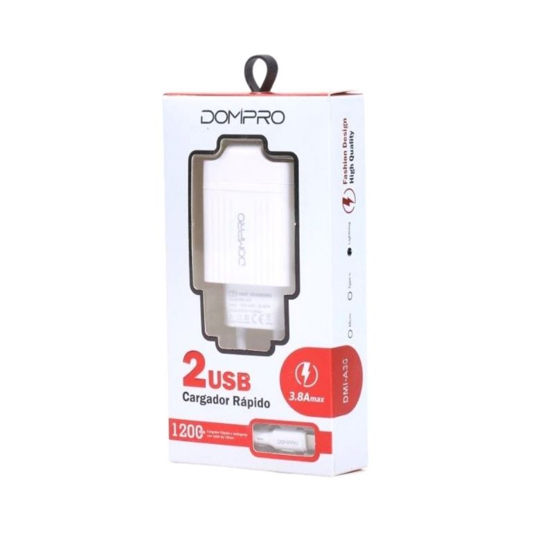 A30IP CARGADOR PARED 3.8A LIGTHNING - Imagen 1